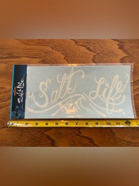 Salt Life Wave White Decal Sticker